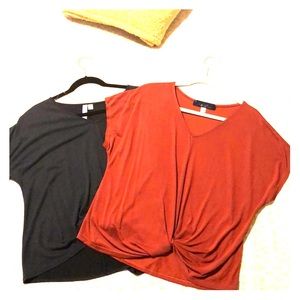 *not for sale* Lot of 2 Modal/polyester blouses